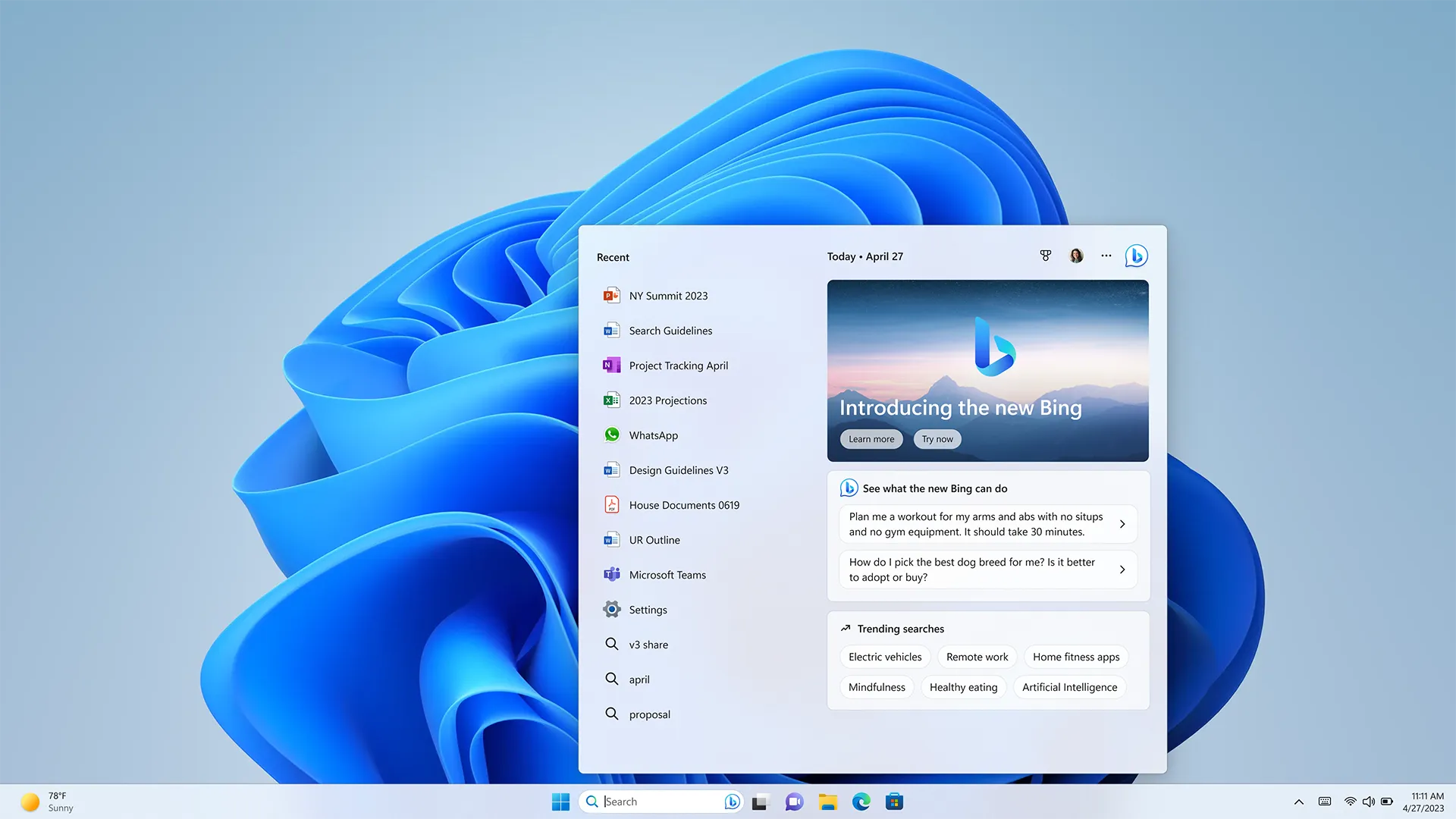 Bing Search Med Kunstig Intelligens Integreres I Windows 11 Hvad Bing Search Med Kunstig Intelligens Integreres I Windows 11 Hvad