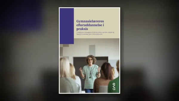 AI er det område, hvor flest gymnasielærere efterspørger efteruddannelse