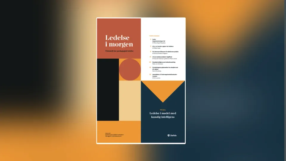 Ledelse i morgen - Ledelse i mødet med kunstig intelligens